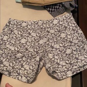 J crew floral print shorts